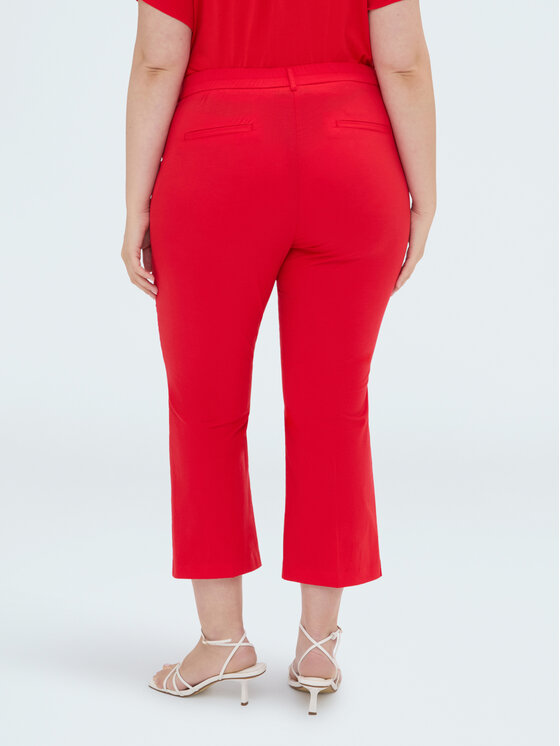 Fiorella Rubino Fiorella Rubino Spodnie materiałowe P707L002398N016 Czerwony Flare Fit