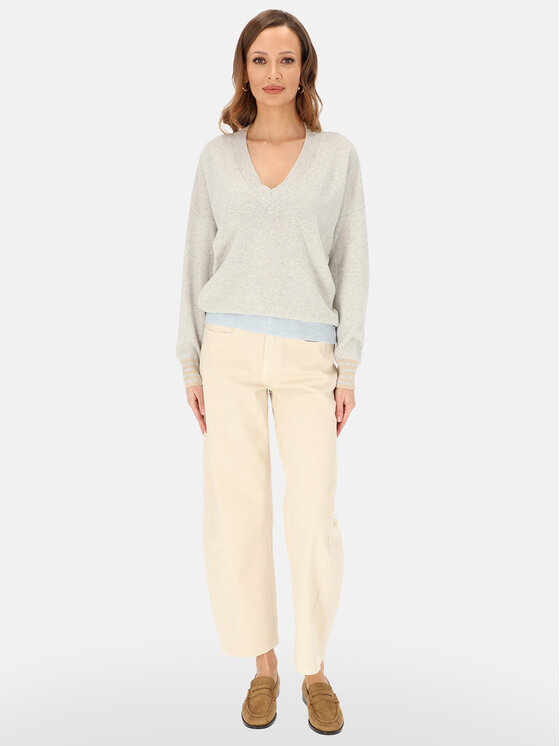 L’AF L’AF Sweter Rosa Szary Regular Fit