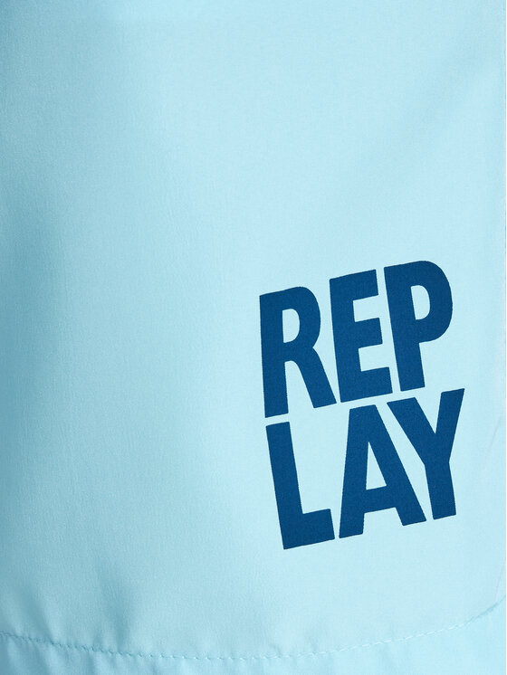 REPLAY Replay Pantaloni scurți pentru înot LM1141.000.82972 Albastru celest Regular Fit