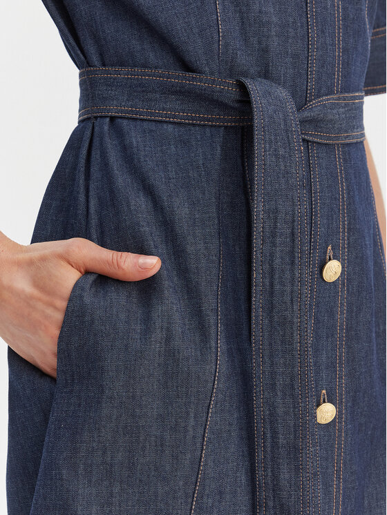 Luisa Spagnoli Luisa Spagnoli Jeans haljina Periodico 542815 Tamnoplava Regular Fit