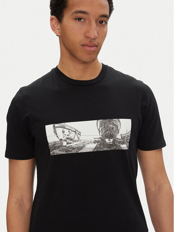 C.P. Company C.P. Company Футболка 18CMTS319A005431G Чорний Regular Fit