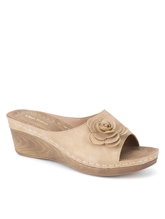 Clara Barson Clara Barson Pantoletten WYL05010-29 Beige