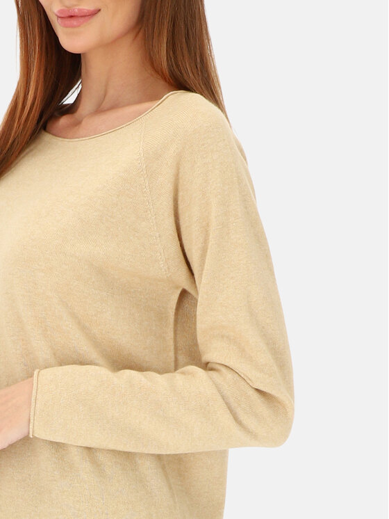 L’AF L’AF Sweter Avrora Beżowy Regular Fit