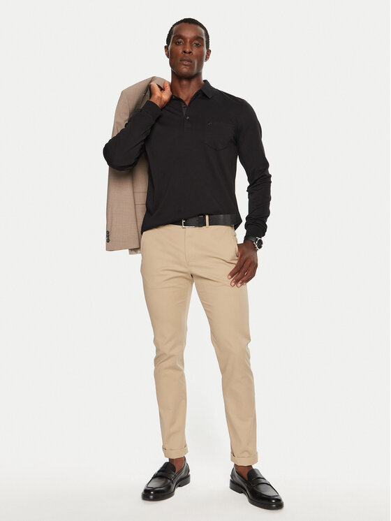 Pierre Cardin Pierre Cardin Majica dugih rukava C5 30504.3005 Crna Regular Fit