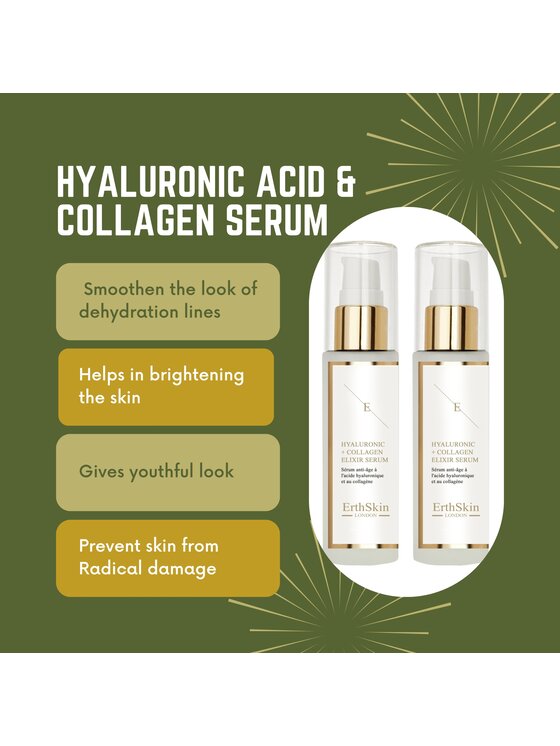 Erthskin London Erthskin London Anti Aging Kwas Hialuronowy + Kolagen Zestaw Serum