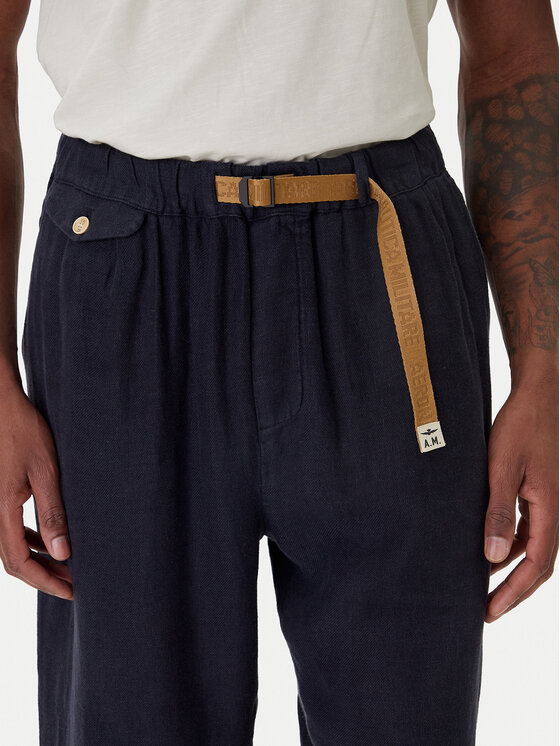 Aeronautica Militare Aeronautica Militare Riidest püksid 261PA1712UCT04293 Tumesinine Comfort Fit