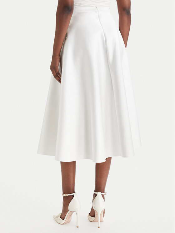 Elisabetta Franchi Elisabetta Franchi Fustă midi GO-156-61E2-V320 Alb Regular Fit