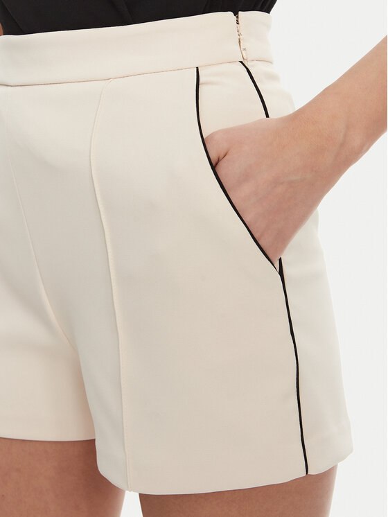 Elisabetta Franchi Elisabetta Franchi Szövet rövidnadrág SH-008-51E2 Bézs Regular Fit