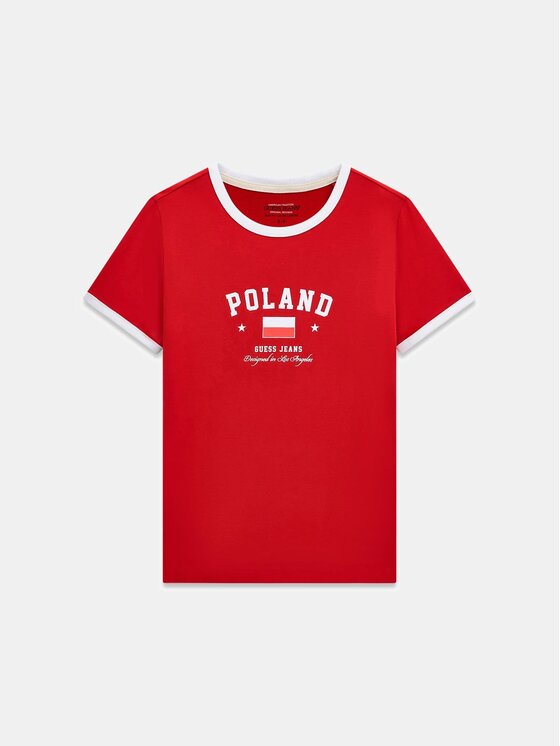 Guess Jeans Guess Jeans T-shirt 183096 Rosso Classic Fit