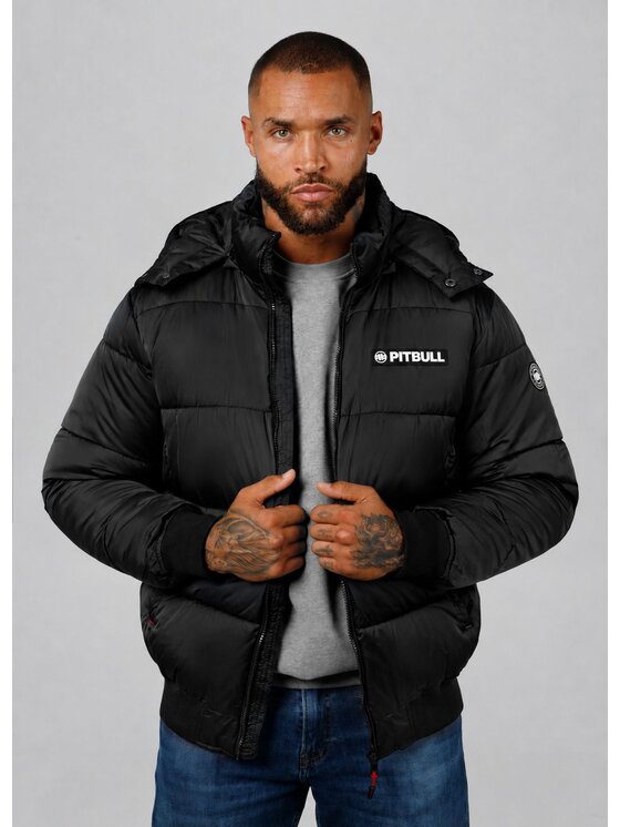 PITBULL PITBULL Kurtka zimowa Walpen II Czarny Regular Fit