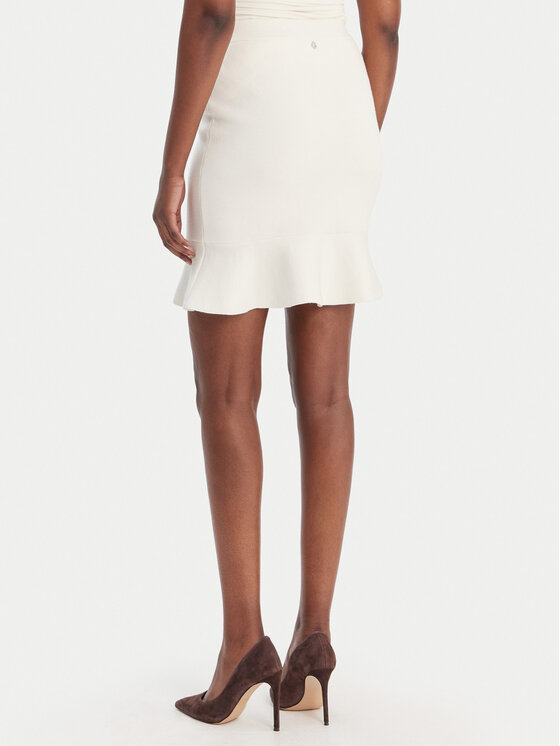 Guess Guess Minirock W6RD75 Z4422 Écru Regular Fit