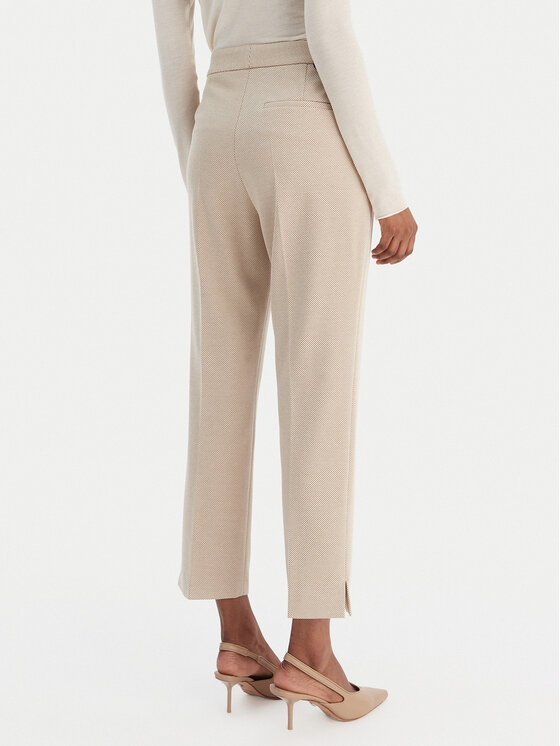 BOSS BOSS Spodnie materiałowe Tapria 50555740 Beżowy Slim Fit