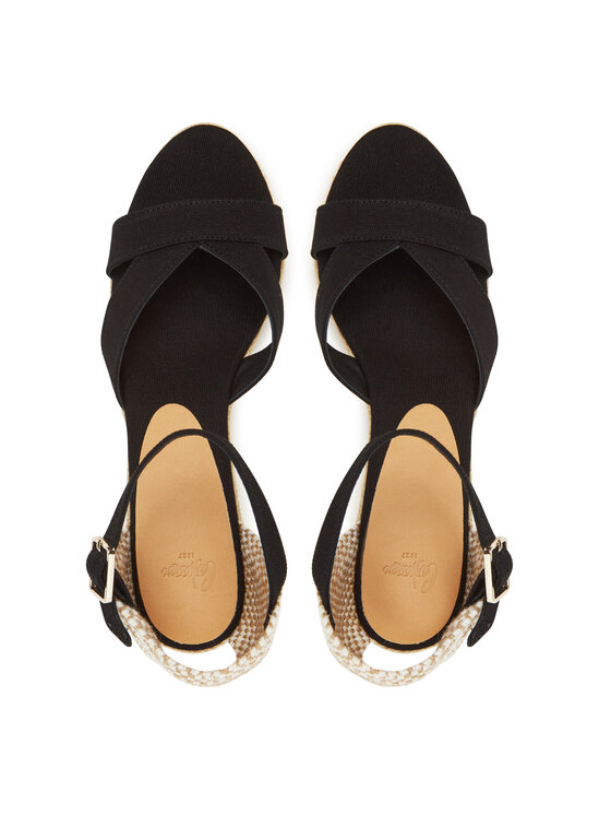 Castañer Castañer Espadrile Bruna/6/001 025533 Negru