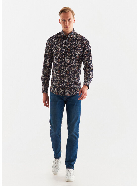 Pako Lorente Pako Lorente Koszula P22WF-1X-001 Granatowy Slim Fit