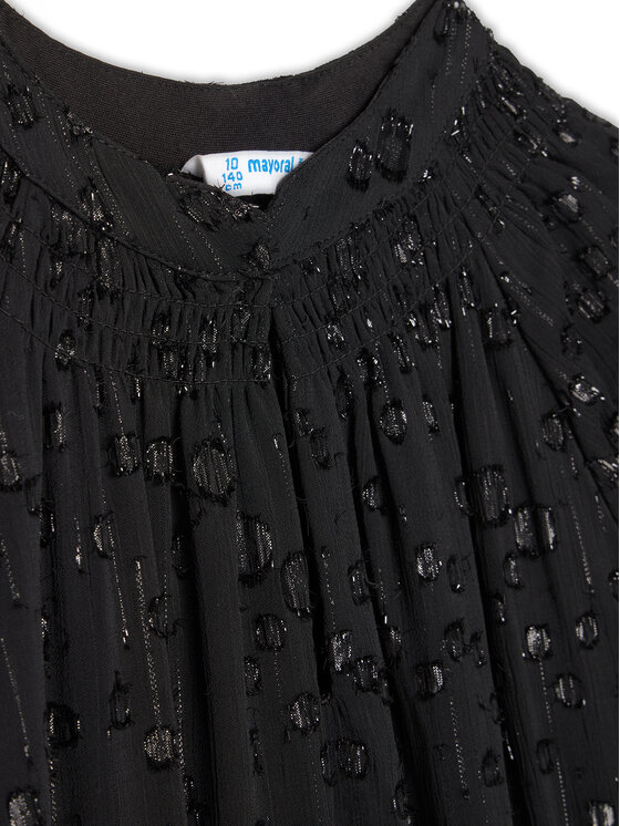 Mayoral Mayoral Ikdienas kleita 7909 Melns Regular Fit