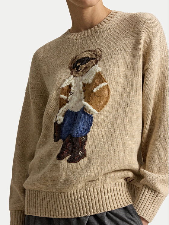 Polo Ralph Lauren Polo Ralph Lauren Džemper 211B23917001 Svijetlo bež Oversize