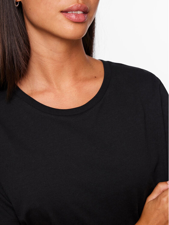 Pieces Pieces T-Shirt Sara 17146319 Μαύρο Oversize