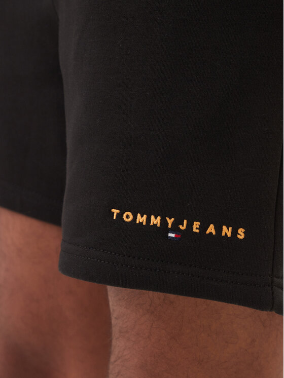 Tommy Jeans Tommy Jeans Sport rövidnadrág Contrast Linear DM0DM22697 Fekete Regular Fit