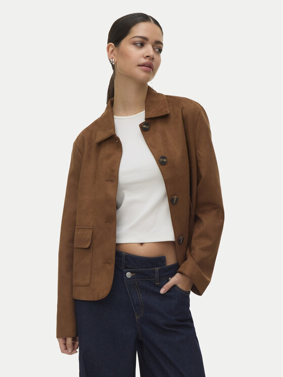 Vero Moda Vero Moda Bunda pro přechodné období Jose Kelly 10338632 Hnědá Regular Fit