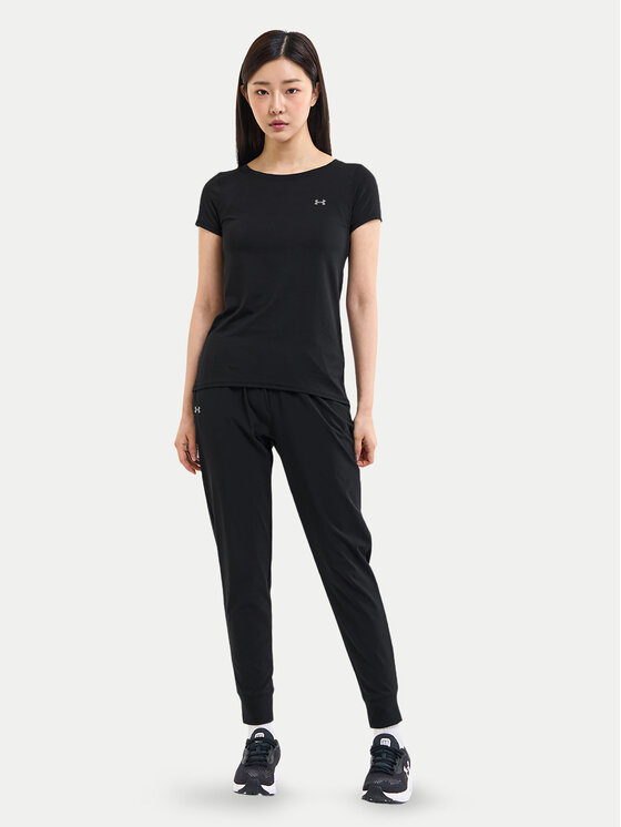 Under Armour Under Armour Pantaloni trening Armoursport High Rise Wvn Pnt 1382727-001 Negru Loose Fit