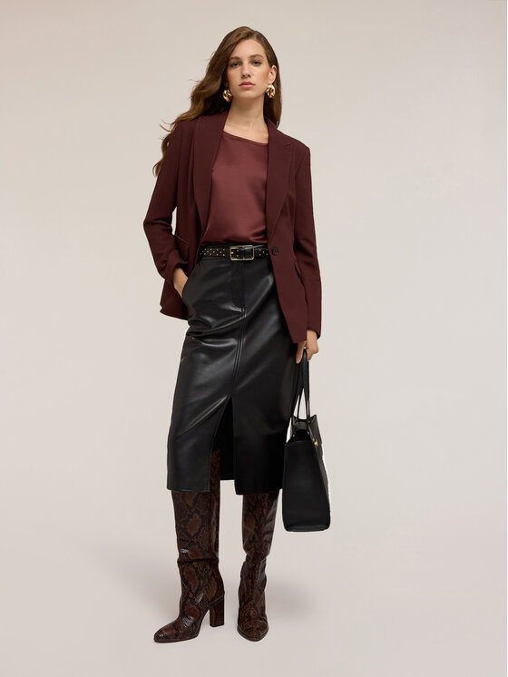 Motivi Motivi Giacca di transizione Q762Q000988N022 Marrone Regular Fit