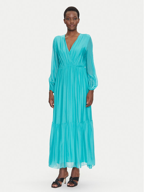 Dixie Dixie Rochie de vară A207W050 Turcoaz Regular Fit