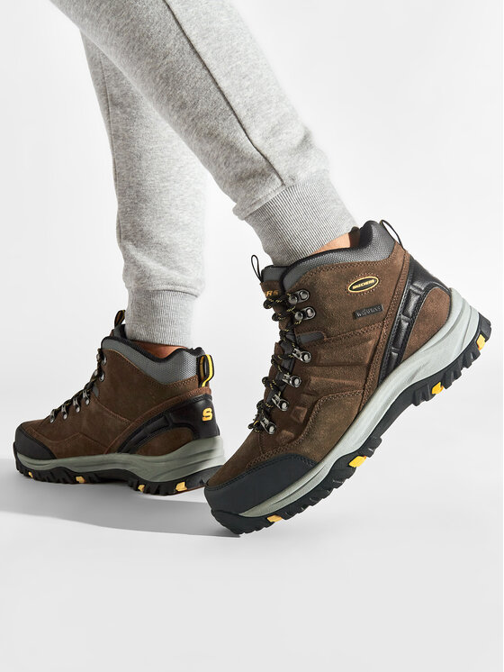 Skechers Trekkingi Pelmo 64869 KHK Br zowy Modivo.pl