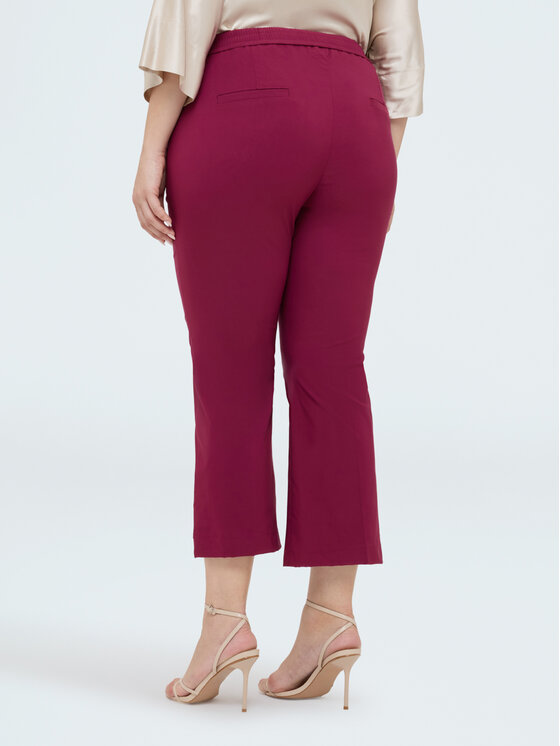 Fiorella Rubino Fiorella Rubino Spodnie materiałowe P708L202587N036 Bordowy Flare Fit