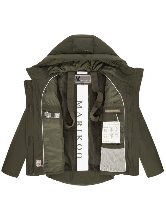 Marikoo Marikoo Kurtka zimowa Elira Zielony Regular Fit