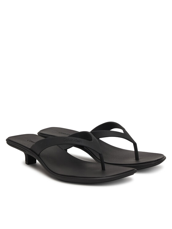 Calvin Klein Calvin Klein Japonke Flip Flop Kitten Heel Thong Tpu HW0HW02965 Črna