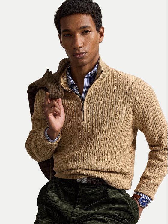 Polo Ralph Lauren Polo Ralph Lauren Sweter 710B26776003 Brązowy Regular Fit