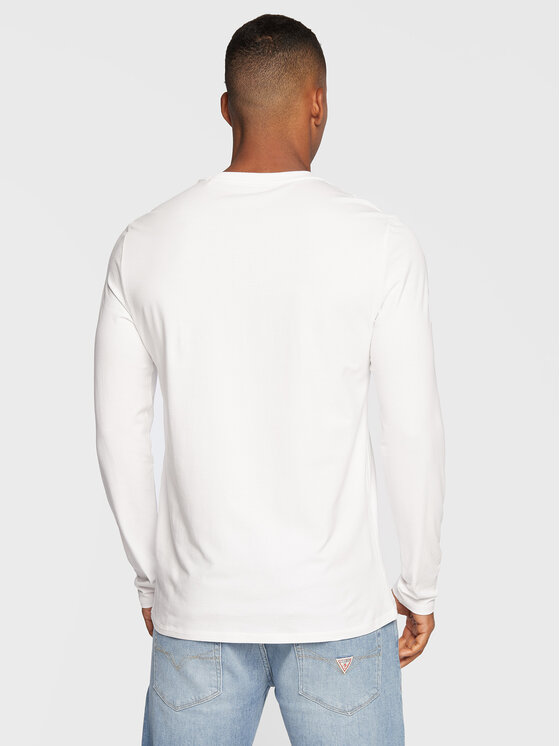 Longsleeve M2BI55 J1314 Bianco Slim Fit