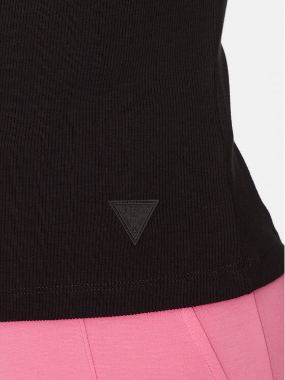 Guess Guess Μπλουζάκι V3BP12 K8RT2 Μαύρο Regular Fit