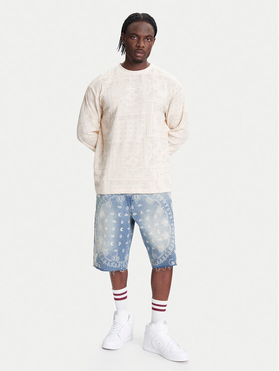 Karl Kani Karl Kani Kratke traperice Paisley PD00005502 Plava Regular Fit