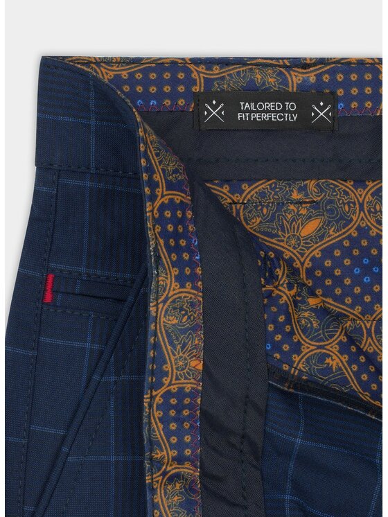 Pako Lorente Pako Lorente Spodnie materiałowe P20SF-WX-015 Granatowy Slim Fit