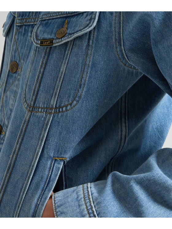 Lee Lee Kurtka jeansowa 112377246 Niebieski Regular Fit