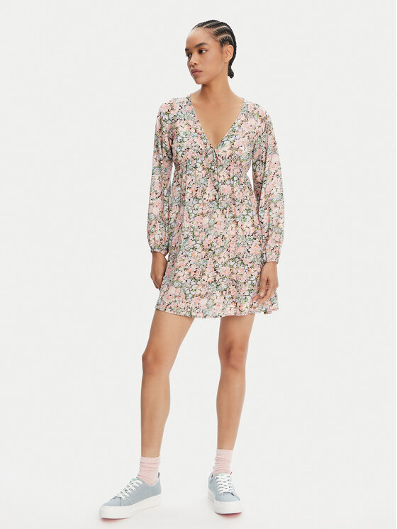 Billabong Billabong Vsakodnevna obleka Star Fall 24B131503 Pisana Regular Fit