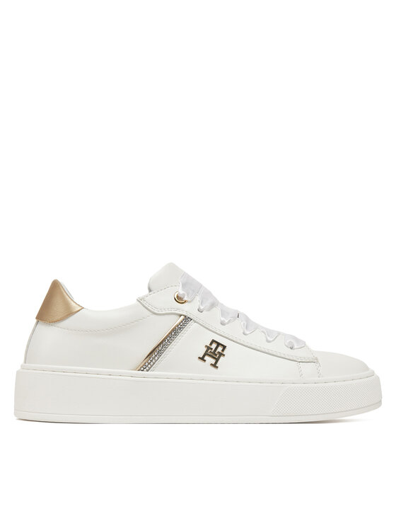 Dziecięce Sneakersy Tommy Hilfiger, Rozmiar 40, Białe, Low Cut Lace-Up Sneaker T4A9-33933-0206 S