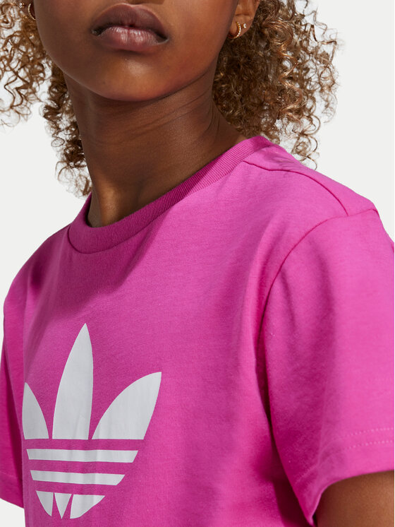 adidas adidas T-shirt adicolor Trefoil IY7419 Ružičasta Regular Fit