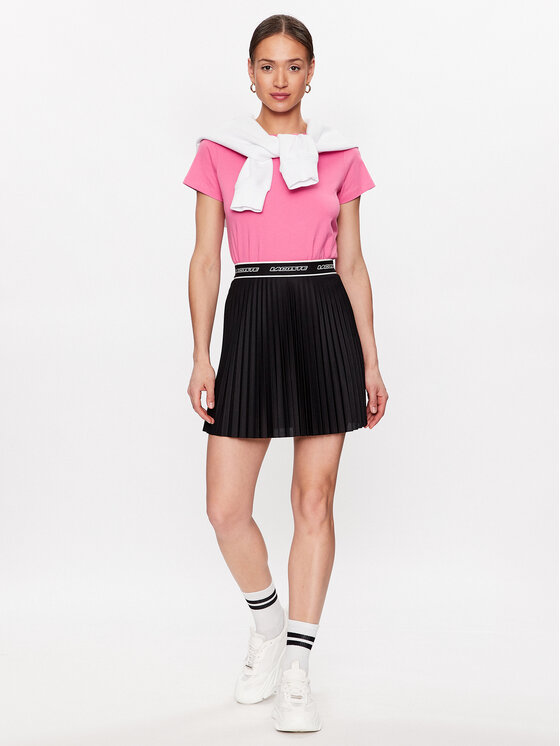 Lacoste Lacoste Spódnica plisowana JF4342 Czarny Regular Fit