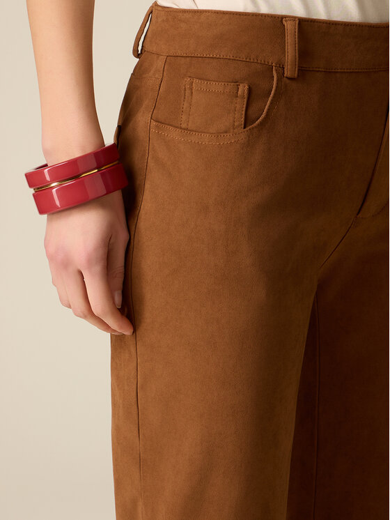 Oltre Oltre Pantaloni di tessuto P04XR109529N012 Marrone Regular Fit