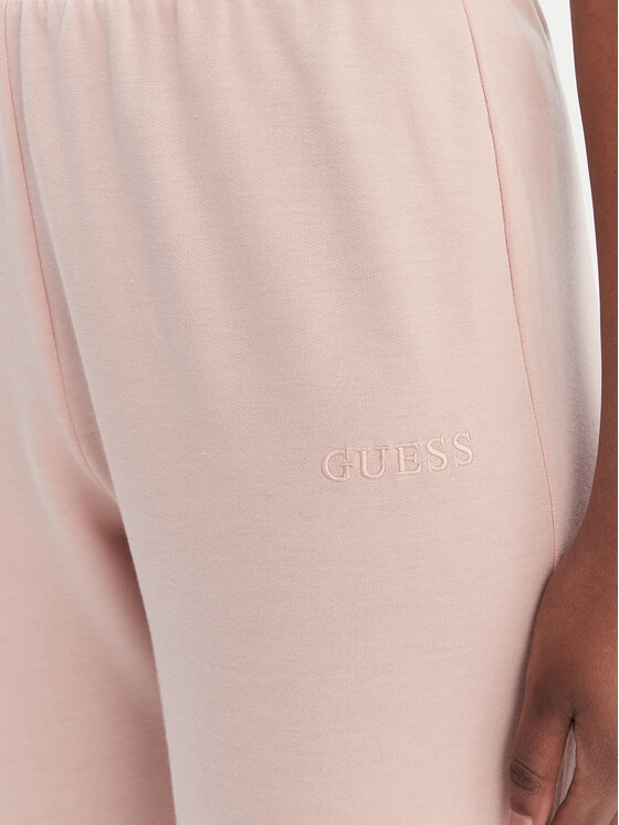 Guess Guess Teplákové nohavice O6GB01 KCQP2 Ružová Regular Fit