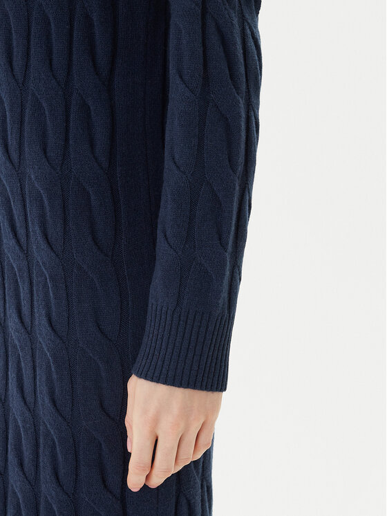 Tommy Hilfiger Tommy Hilfiger Trikotažinė suknelė WW0WW46429 Tamsiai mėlyna Slim Fit