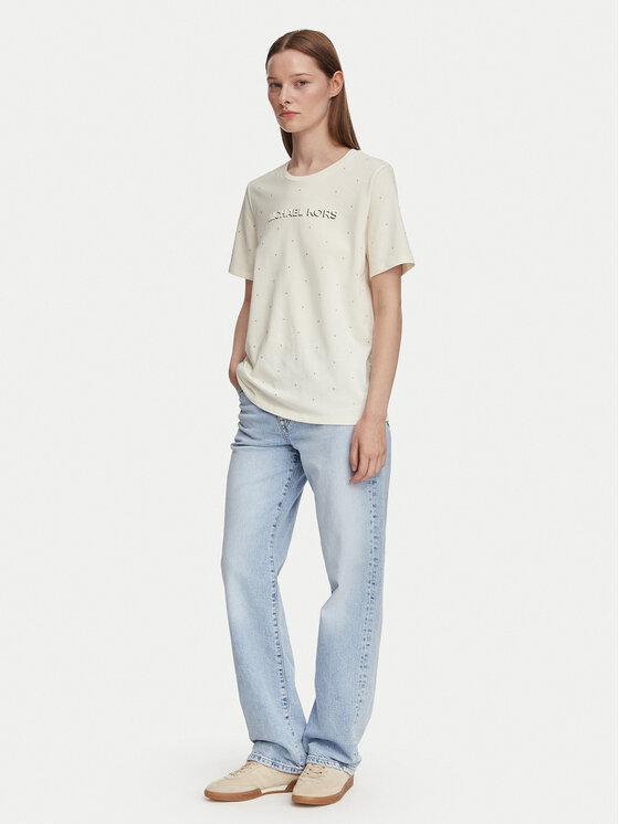 MICHAEL Michael Kors MICHAEL Michael Kors T-shirt MT6524Y97J Crema Regular Fit