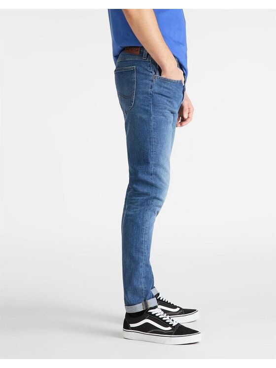 Lee Lee Jeansy LUKE Niebieski Slim Fit