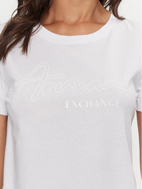 Armani Exchange Armani Exchange T-Shirt 6DYT15 YJ3RZ 1000 Biały Regular Fit