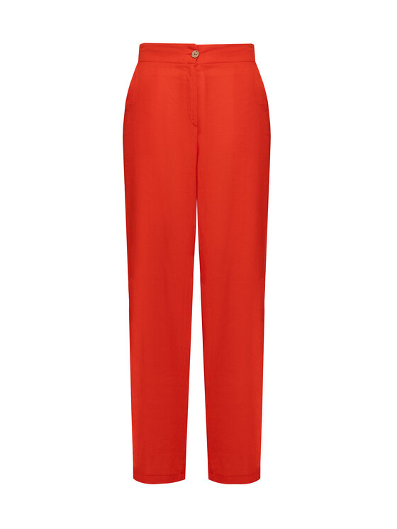 QUIOSQUE QUIOSQUE Dámské kalhoty Quiosque 3UI001601 Červená Regular Fit