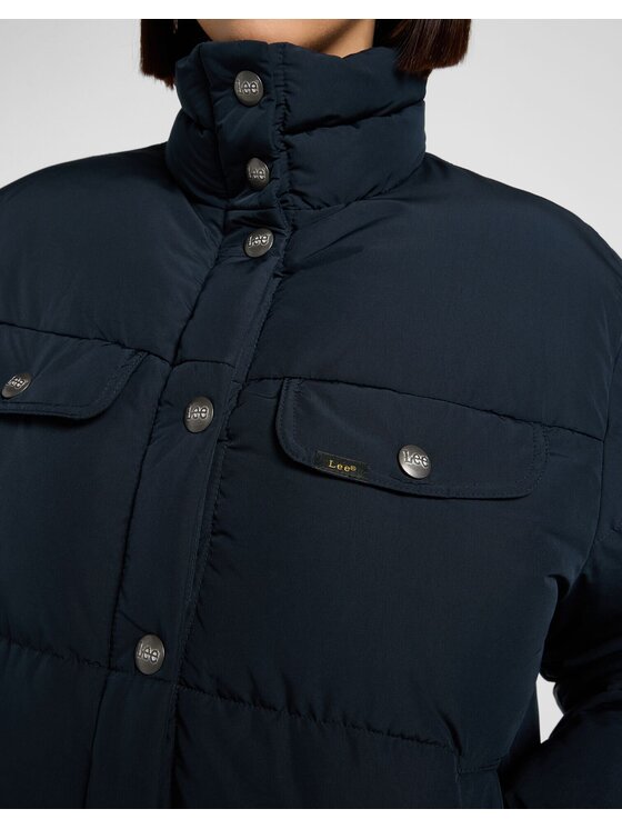 Lee Lee Kurtka przejściowa RIDER PUFFER JACKET Czarny Relaxed Fit