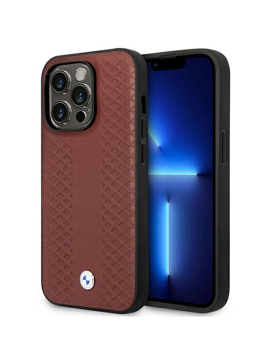 Etui na telefon BMW Motorsport, Bordowe, iPhone 14 Pro Max