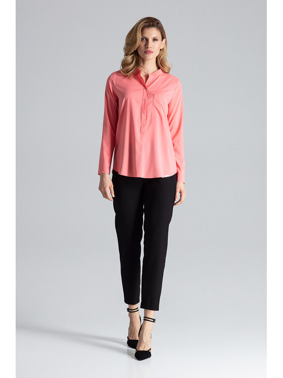 FIGL FIGL Halenka M663 Růžová Regular Fit